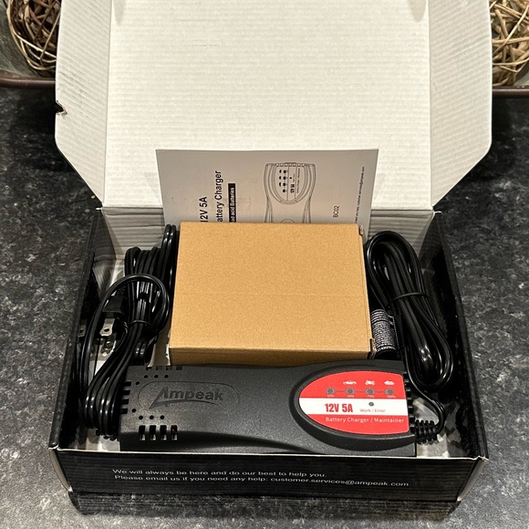 New! Ampeak Battery Charger Automotive: 5A 12V Auto Trickle Charger Maintainer - Picture 3 of 16